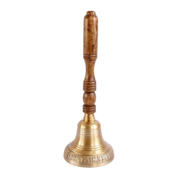 Bell Hand Long Wooden Handle