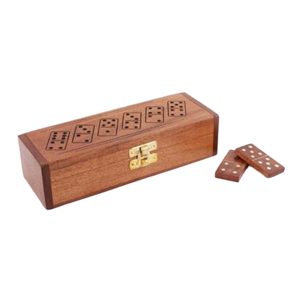 Dominos in Wooden Box