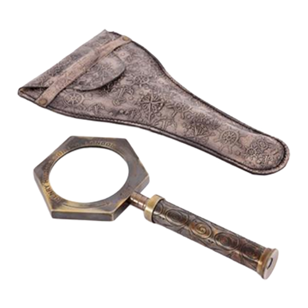 Magnifier Hand Leather Case