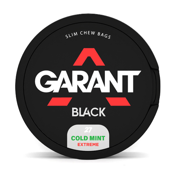 GARANT Black Cold Mint Tobacco Snus Bag 50mg