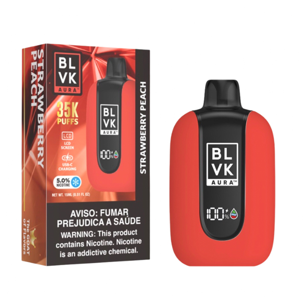 BLVK Aura 35K - Strawberry Peach | 5%