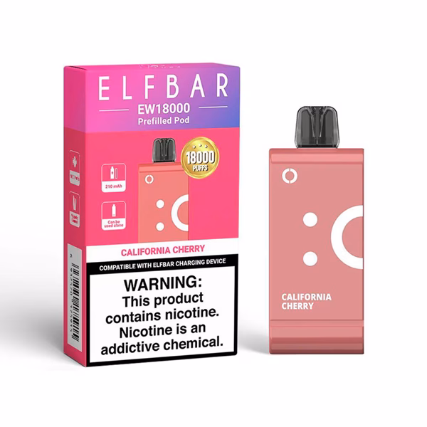 Elf Bar EW18000 Pod - California Cherry