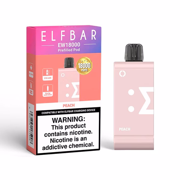 Elf Bar EW18000 Pod - Peach