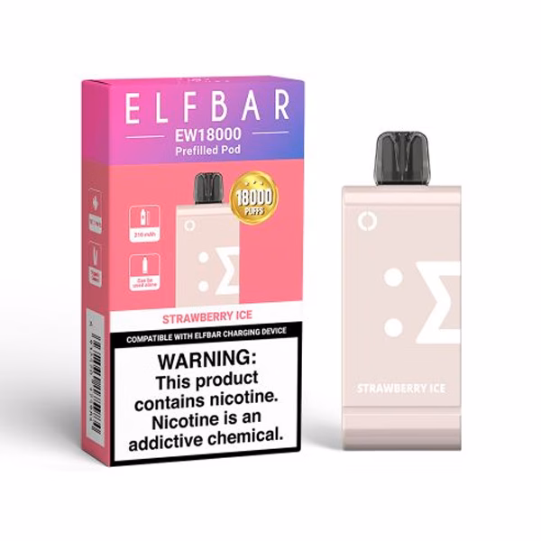 Elf Bar EW18000 Pod - Strawberry Ice