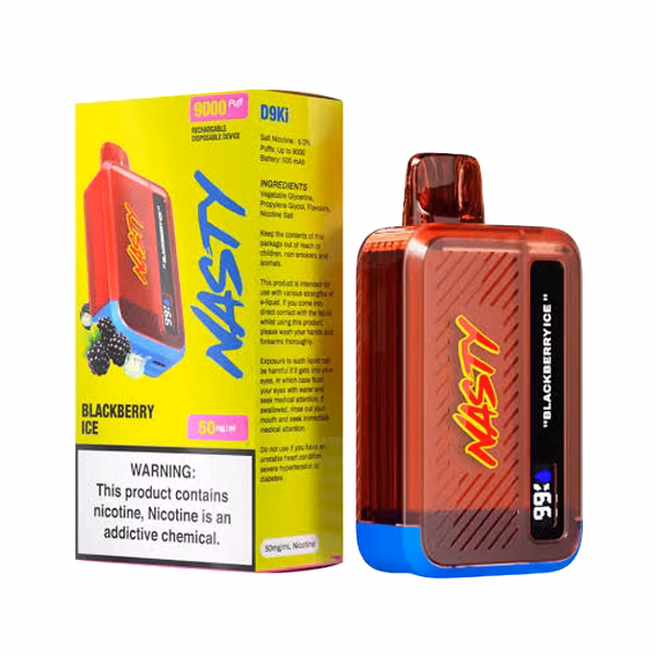 Nasty Bar 9000 puff Disposable Vape - Blackberry Ice - 5%