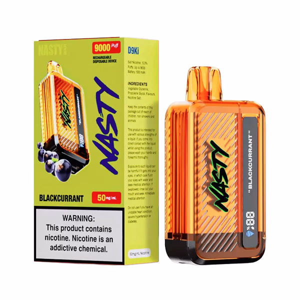 Nasty Bar 9000 puff Disposable Vape - Blackcurrant - 5%