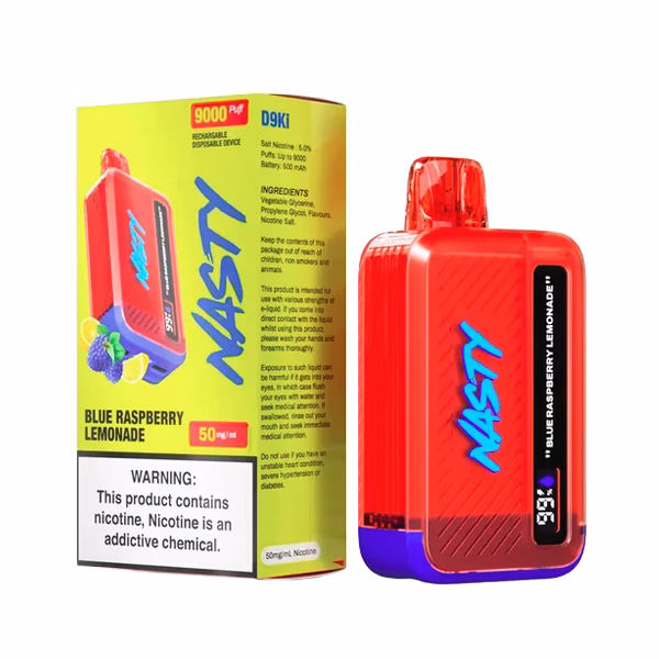 Nasty Bar 9000 puff Disposable Vape - Blue Raspberry Lemonade - 5%