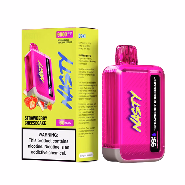 Nasty Bar 9000 puff Disposable Vape - Strawberry Cheesecake - 5%