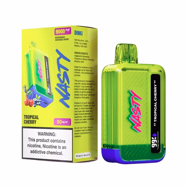 Nasty Bar 9000 puff Disposable Vape - Tropical Cherry - 5%