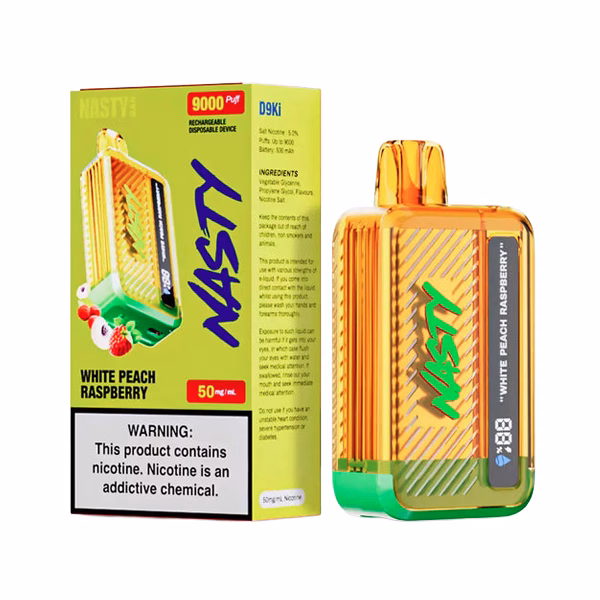 Nasty Bar 9000 puff Disposable Vape - White Peach Raspberry - 5%